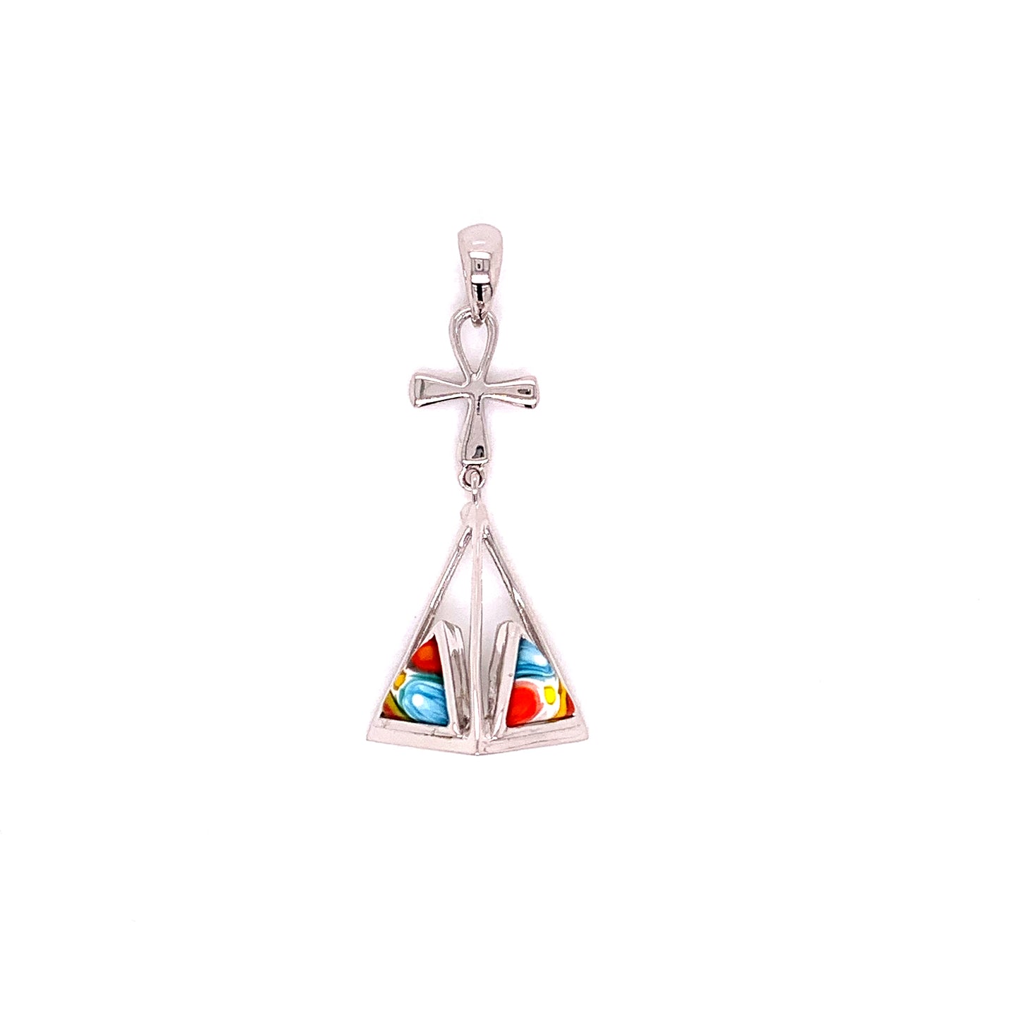 Millefiori Murano Pyramid Pendant